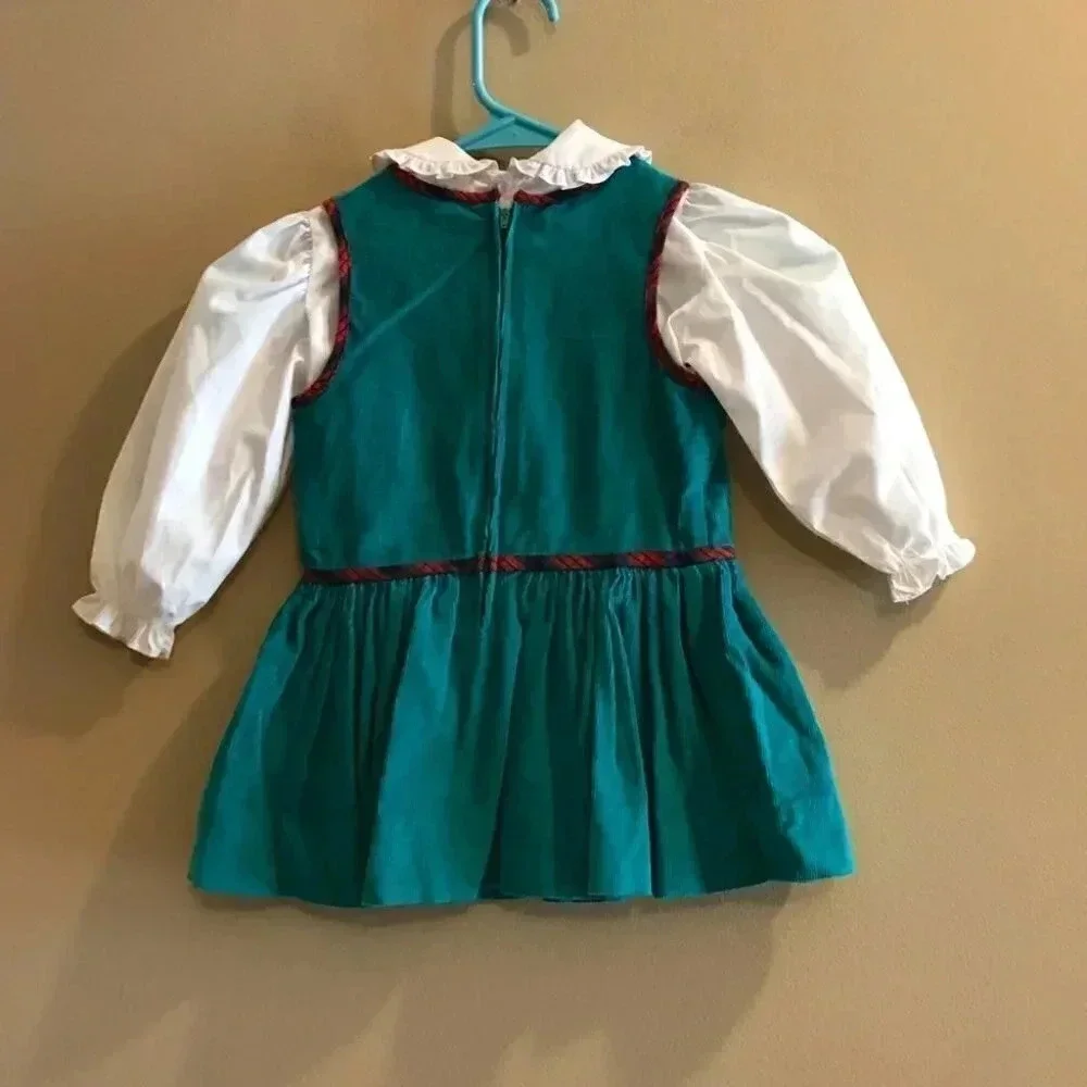 Toddler Dress and Shirt Cherries Corduroy Ruffles